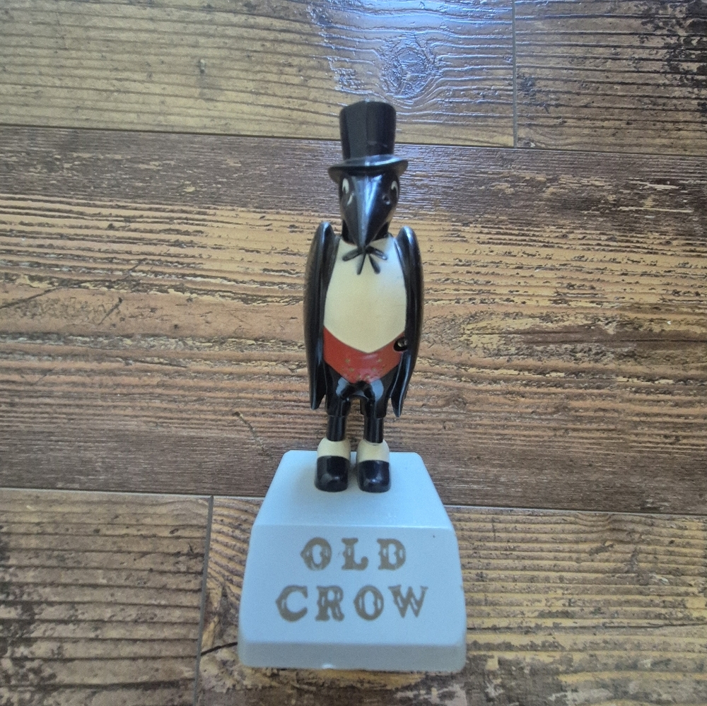 Vintage Old Crow Kentucky Whiskey Distillery Adveryising  Statuette
